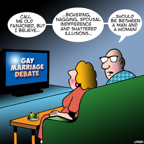 Cartoon: Same sex marriage (medium) by toons tagged gay,marriage,same,homosexuality,gay,marriage,same,sex,homosexuality