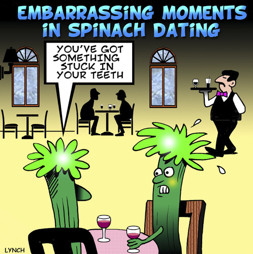 Cartoon: Spinach dating (medium) by toons tagged spinach,dating,embarrassing,moments