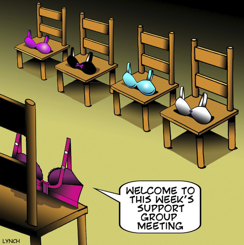 Cartoon: Support group (medium) by toons tagged bras,support,group,womens,underwear,breasts,cleavage,bras,support,group,womens,underwear,breasts,cleavage