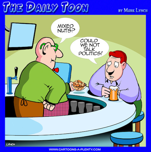 Cartoon: Talking politics (medium) by toons tagged peanuts,talk,politics,mixed,nuts,peanuts,talk,politics,mixed,nuts