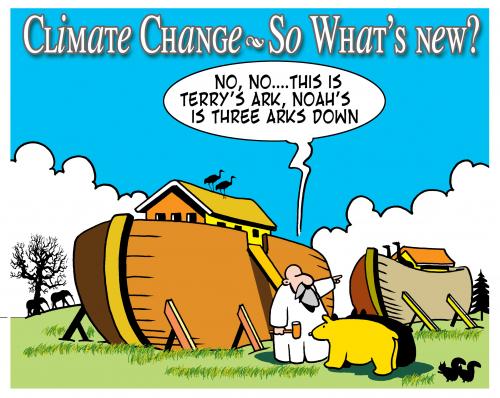 Cartoon: Terrys ark (medium) by toons tagged noah,ark,climate,change,floods,bible