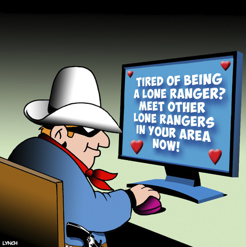 Cartoon: The Lone Ranger (medium) by toons tagged lone,ranger,cowboys,westerns,tonto,lone,ranger,cowboys,westerns,tonto