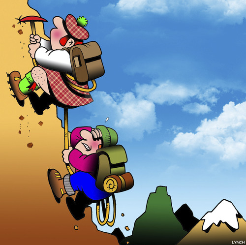 Cartoon: The Scottish mountaineer (medium) by toons tagged kilt,mountain,climbing,mountaineers,underwear,embarrassment,mountains,kilt,mountain,climbing,mountaineers,underwear,embarrassment,mountains