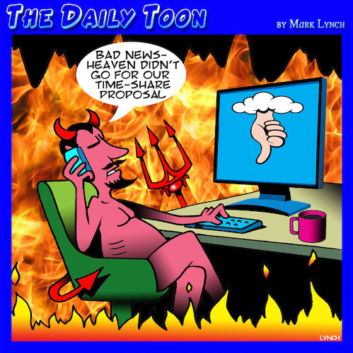 Cartoon: Timeshare (medium) by toons tagged devil,timeshare,air,bnb,devil,timeshare,air,bnb