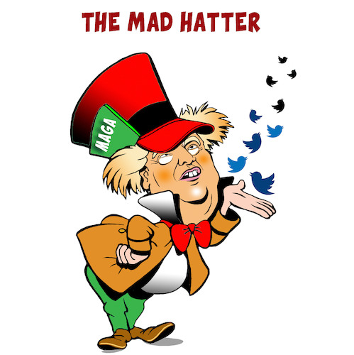 Cartoon: Trump (medium) by toons tagged mad,hatter,mad,hatter
