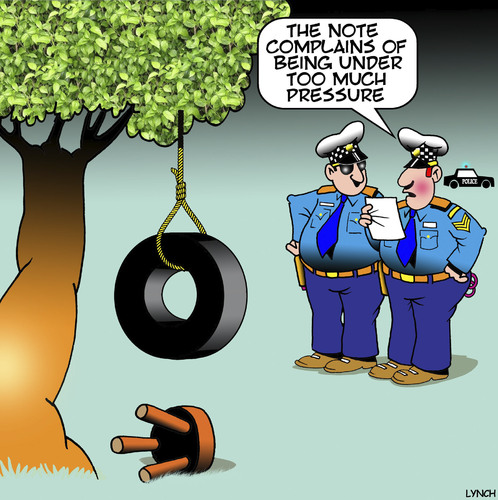 Cartoon: Tyre swing (medium) by toons tagged suicide,tyre,swing,stress,pressure,note,suicide,tyre,swing,stress,pressure,note