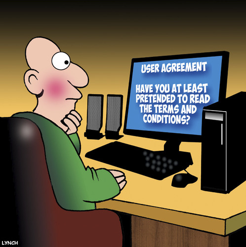 Cartoon: User agreement (medium) by toons tagged terms,and,conditions,user,agreements,online,shopping,pretending,terms,and,conditions,user,agreements,online,shopping,pretending