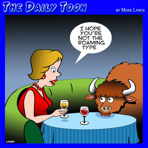 Cartoon: Where the Buffalo roam (medium) by toons tagged buffalo,bison,buffalo,bison