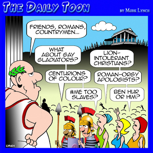 Cartoon: WOKE Romans (medium) by toons tagged woke,politically,correct,pc,romans,emperor,woke,politically,correct,pc,romans,emperor