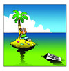 Cartoon: 101 desert island jokes (small) by toons tagged desert island cartoons jokes funnies palm trees marooned stranded seaside oceans