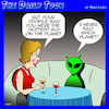 Cartoon: Aliens (small) by toons tagged hot,guy,alien,dating,planets