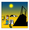 Cartoon: Back soon (small) by toons tagged capital,punishment,wild,west,western,hangman,noose,cowboy,outlaw,hanging,sherrif