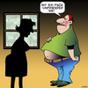 Cartoon: Beer belly (small) by toons tagged unfriended,beer,belly,obesity,six,pack,fat,abs