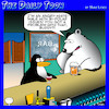 Cartoon: Bi Polar (small) by toons tagged polar,bears,angry,white,male,bi,penguins,animals