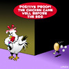 Cartoon: chicken before the egg (small) by toons tagged chicken,before,the,egg,chickens,eggs,philosophy