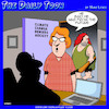 Cartoon: Climate change denier (small) by toons tagged the,future,neanderthals,climate,emergency