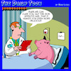 Cartoon: Cured ham (small) by toons tagged pigs,donor,bacon,ham