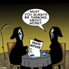 Cartoon: death notice (small) by toons tagged grim,reaper,work,death