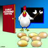 Cartoon: early learning (small) by toons tagged kindrgarten pre school early learning chickens eggs