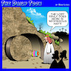 Cartoon: Easter Sunday (small) by toons tagged resurrection,crucifixion,easter,eggs