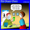 Cartoon: Facial recognition app (small) by toons tagged smartphones,facial,recognition,apps,phone,sales