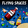 Cartoon: flying sauces (small) by toons tagged flying,saucers,space,tomato,sauce,ketchup,mayonnaise,food,craft,condements,aliens,myths,universe