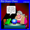 Cartoon: Frogs legs (small) by toons tagged fortune,teller,frogs,legs,french,restaurant,toads