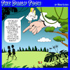 Cartoon: Garden of Eden (small) by toons tagged environmental,disaster,heaven,adam,and,eve
