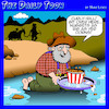 Cartoon: Gold prospecting (small) by toons tagged gold,nuggets,chicken,prospectors,old,west,men,corns