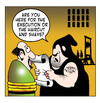 Cartoon: haircut and shave (small) by toons tagged guillotine,beheaded,french,revolution,haircut,shave,hairdresser,capital,punishment