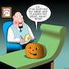 Cartoon: Halloween (small) by toons tagged pumpkin,halloween,therapy,karma,vegetables
