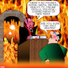Cartoon: Heaven and Hell (small) by toons tagged hell,fake,news,online,trolls,devil,afterlife,smart,phones