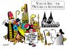 Cartoon: Joan f Arc (small) by toons tagged joan,of,arc,religion,martyr,advertiing