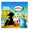 Cartoon: Just Browsing (small) by toons tagged hospitals,grim,reaper,doctors,nurses,casualty,medicare,health,policies,death
