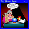 Cartoon: Kentucky fried (small) by toons tagged fortune,teller,chickens,herbs,and,spices