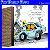 Cartoon: Learner driver (small) by toons tagged crash,test,driver,driving,instructor,lessons