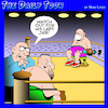 Cartoon: Left jab (small) by toons tagged vaccine,jab,boxers,needle