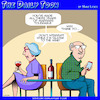 Cartoon: Married bliss (small) by toons tagged marriage,wine,bored,couples