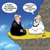 Cartoon: meaning of life (small) by toons tagged the,meaning,of,life,guru,swami,soothsayer,future