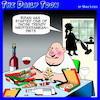 Cartoon: Mediterranean diet (small) by toons tagged fad,diets,pizza,red,wine,dieting