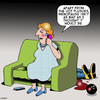 Cartoon: Menopause (small) by toons tagged menopause,menopausal,hot,flushes,change,of,life,bowling,ball,womens,changes,middle,age
