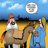 Cartoon: My Ass (small) by toons tagged donkey,ass,arse,mary,and,joseph,big,bum
