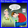 Cartoon: Neck pain (small) by toons tagged smart,phones,physio,neck,pain,chiropractor