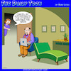 Cartoon: Nightly news (small) by toons tagged psychiatry,stress,anxiety,angst