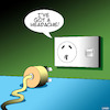 Cartoon: No sex please (small) by toons tagged electrical,plugs,headache,migrain,electricity