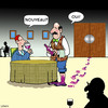 Cartoon: Nouveau wine (small) by toons tagged wine,waiter,connoisseur,grapes,vino