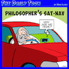 Cartoon: Philosophers (small) by toons tagged gps,system,sat,nav