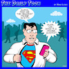 Cartoon: Phone booth (small) by toons tagged superman,clark,kent,superhero,siri,smart,phone,gps