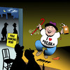 Cartoon: Pole dancing (small) by toons tagged pole,dancing,polish,people,stripper,strip,club,poland,polska