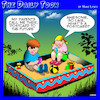 Cartoon: Postcard (small) by toons tagged kids,postcards,sandpit